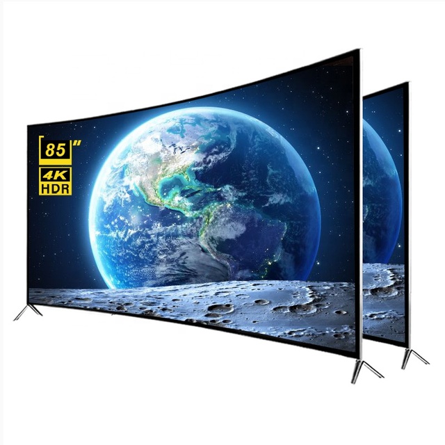 65 75 85 100 Inch Smart LED TV 85 Inch Curved Screen Android Smart Television Home Association