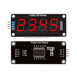 Pantalla LED Digital de 7 segmentos, tubo de reloj rojo de 0,56 pulgadas, TM1637, 4Bit