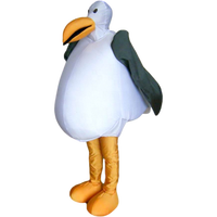 Costume de mascotte en EVA sur le thème de Noël, personnages amusants de dessins animés, mouette et galet de mer, pour adultes