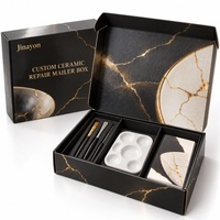 Boîte d'expédition personnalisée en carton ondulé brillant en forme d'avion pour réparation de céramique, avec doublure en éponge et dorure à chaud, pour cadre photo