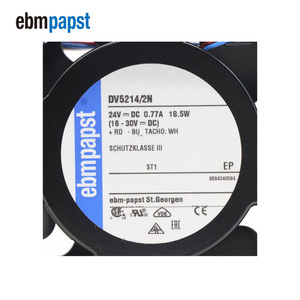 Ventilador Axial ebmpapst DV5214/2N 127x127x38mm 24V DC 5000rpm 158.9CFM 20.4W con Rodamiento de Bolas IP54 y Cables para Inversores - Product Image 6