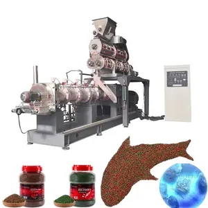 High-Efficiency Automatic Pet dog Cat Feed Pellet Feed Processing Machines Extruder For Fish Food