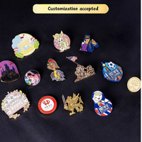 Broches de revers en métal émaillé personnalisées en gros, design moderne, prix d'usine, cadeaux souvenirs pour boutiques et marques