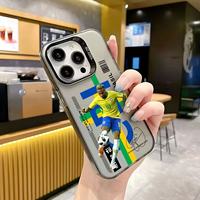 Coque de téléphone personnalisable avec motif de star de football pour iPhone 17 Air, nouvelle coque pour iPhone 16 Pro, transfrontalière, tendance pour iPhone 15 Pro et 14 Pro