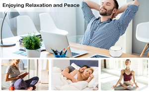 Machine de Bruit <span class=keywords><strong>Blanc</strong></span> de Bebe Rechargeable 34 Lumière Nocturne Daide au Sommeil Sonore Apaisante Avec Minuteur Portable - Product Image 6