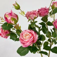 Roses artificielles multi-tiges en soie, style vintage, pour décoration de mariage à domicile, aménagement de zone de réception, accessoires floraux pour séances photo