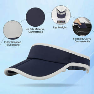DLS Venta al por Mayor Visera de Verano de Secado Rápido con Logotipo Personalizado, Plegable, Ajustable, Unisex, para Golf, Ciclismo, Deporte, Protección UV, OEM, ODM - Product Image 4
