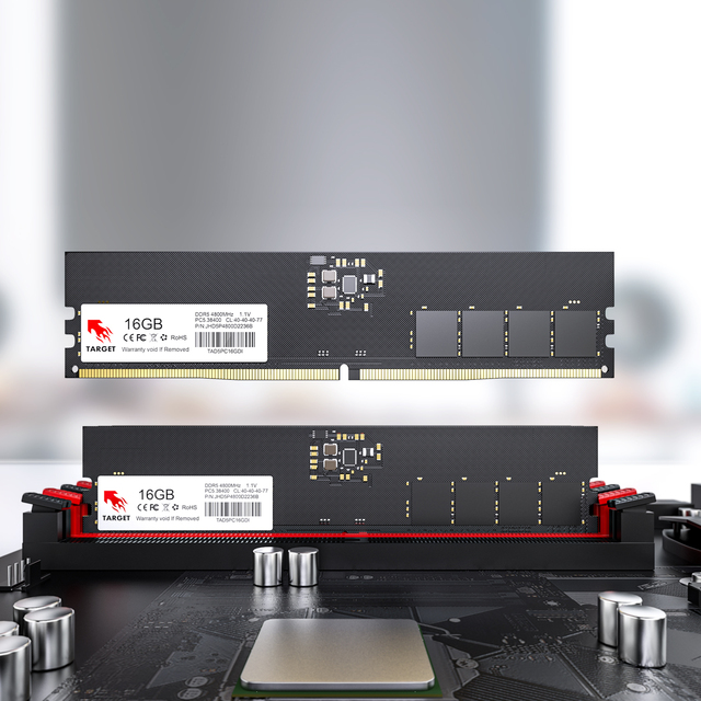 Hot Sell TARGET DDR5 ECC RAM 4800/5200/5600/6200MHz 1.2V 288PIN for Desktop PC in Stock