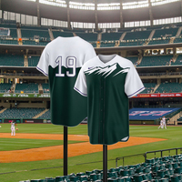 Maillots de baseball et de softball personnalisés avec logo imprimé numériquement, respirants, uniformes d'équipe, tailles plus grandes, brodés, 100% polyester