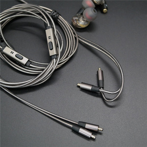 Pluggable <b>Headphone</b> Cable For X3 A8 VJ N1 In Ear Wired Audio <b>Adapter</b> TPE Weaving Metal Core CE Certified - Product Image 1