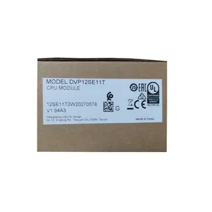 100% Originele Volledige Nieuwe Se Serie Plc Programmeerbare Controller DVP12SE11R 8DI 4DO 3 Com Mini Usb RS485x2 Ethernet Relais Uitgang