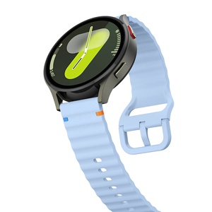 Cinturino sportivo ufficiale in Silicone per Samsung Galaxy Watch <span class=keywords><strong>7</strong></span> FE <span class=keywords><strong>6</strong></span> 4 5 bracciale Galaxy Watch4 <span class=keywords><strong>6</strong></span> Classic <span class=keywords><strong>band</strong></span> - Product Image 6