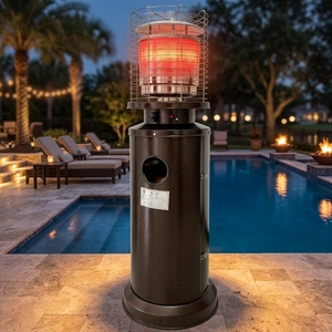 Portable Infrared <strong>Gas</strong> Patio <strong>Heater</strong> Steel Powered Garden Household Car <strong>Camping</strong> Bathroom Use Propane Natural <strong>Gas</strong> Compatible - Product Image 1