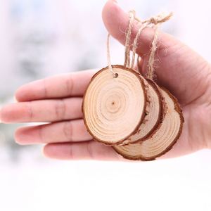 Hot Selling <b>Decorations</b> Diy Wooden 6Cm 10 Pieces Package Furniture <b>Supplies</b> <b>Christmas</b> Tree Pendant - Product Image 2