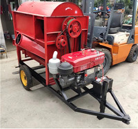 Petite machine à décortiquer le blé, le riz, le maïs, le soja, l'orge et le paddy, à moteur, haute capacité, pour les petites exploitations agricoles