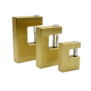 Candado <span class=keywords><strong>rectangular</strong></span> de 60mm de buena calidad con almohadilla de latón resistente - Product Image 1