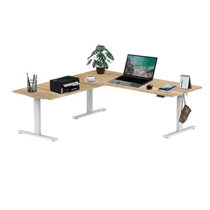 Elektrik yüksekliği ayarlanabilir Metal masa üç Motor ayakta masaları çerçeve 3 bacaklar akıllı masa ergonomik ofis kullanımı