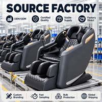 Fauteuil de massage électrique haut de gamme à gravité zéro pour le corps entier, avec chauffage dorsal et écran tactile, pour la maison