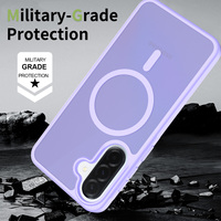 Étui transparent mat givré doux pour la peau pour Samsung A37, coque magnétique anti-huile PC+TPU 2400G