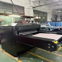 Machine de transfert thermique hydraulique grand format 100x120 à double station automatique pour motifs sur T-shirts, sweats à capuche, sacs et plus encore