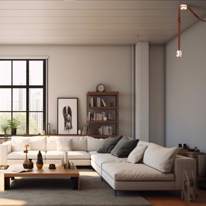 Minimalist Leather Pendant <b>Light</b> With Dual Bulbs E27 Led Chandelier For Living Room Loft Villa Stairwell Dining Area Chocolate - Product Image 5