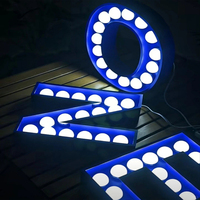 Fuente de Luz LED, Fuente de Alimentación de CC Metálica, Logotipo Luminoso Personalizable para Empresas de Publicidad y Decoración