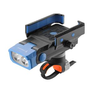 Lonqose Faro delantero para bicicleta con soporte ajustable para teléfono, equipo de ciclismo eléctrico, azul, gris, naranja - Product Image 1