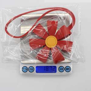 New <b>Charms</b> Pu Leather Three-Dimensional Multi-Petal Flower <b>Bag</b> Pendant Keychain for Women - Product Image 3