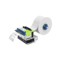 Cashino Impresora Térmica para Quiosco, Impresora de Alto Rendimiento RS232, Interfaz USB LAN, Serie de 203dpi, 58mm, Stock de Rollos Térmicos