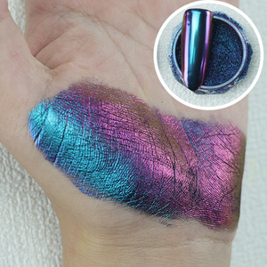 Polvo de Pigmento Camaleón de Grado Cosmético, Efecto Brillante Inorgánico Azul, Morado y Rosa para Arte de Uñas y Maquillaje - Product Image 1