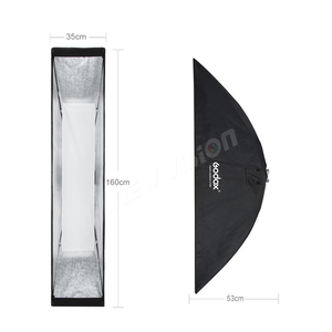 Godox 35x160cm 14x63 Inch Rectangular Grid Honeycomb <strong>Softbox</strong> with Bowens Mount for Photo Studio Strobe Flash <strong>Light</strong> - Product Image 1