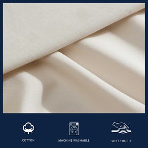 King Fitted Bed Sheet Set 100% Cotton <strong>Percale</strong> 400TC European Style Solid Customizable Color Soft Breathable Lightweight <strong>Bedding</strong> - Product Image 5