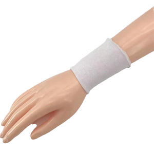 Puño de costilla <span class=keywords><strong>tubular</strong></span> sin costuras de poliéster 100% personalizado de fábrica utilizado para puños de ropa de trabajo desechables - Product Image 4