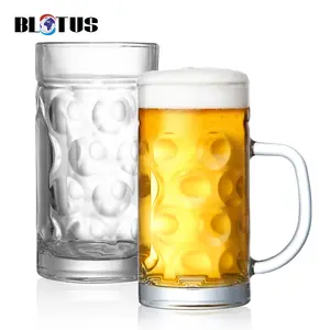 Vasos de cerveza de cristal sin plomo con asa, accesorios para Bar, taza grande para beber, vasos de cerveza clásicos para cerveza, té y café