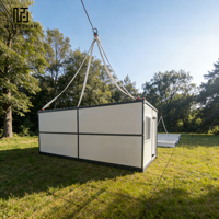 Casa Contenedor Plegable de 20 Pies, Desmontable, Prefabricada, Precio de Fábrica, Instalación Rápida
