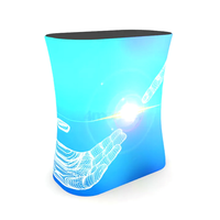 Compteur pop-up portable avec impression en tissu directement pour l'affichage publicitaire