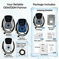 Fabricante de Cargadores para Vehículos Eléctricos con Logotipo Personalizado, Más de 10 Años de Experiencia, Venta al por Mayor de Estaciones de Carga AC para Vehículos Eléctricos de 7-22KW, IP65, con Certificación CE y TUV, Global