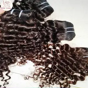 Goldener Lieferant Südost asiatischer roher Virgin Curly Human Hair Kambodscha nischer natürlicher Haartyp Großhandel