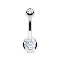 Promotion : Bijou de piercing pour nombril en acier inoxydable plaqué or, style barbell, en acier chirurgical, pour femmes, mariages
