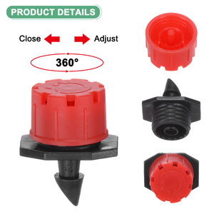 Excellent Fournisseur Chinois d'irrigation : Goutteur d'irrigation réglable, Émetteur à raccord cannelé 1/4 pouce, Arroseurs goutte à goutte pour système d'<span class=keywords><strong>arrosage</strong></span> de jardin - Product Image 2