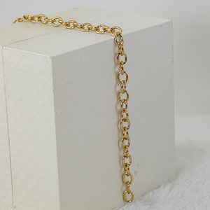Zogxin Stainless Steel 18K Gold O-Chain Bracelet Geometric Oval Link Jewelry Fashion Chain Bracelet - Product Image 2