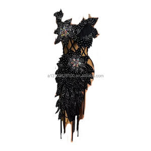 Hedgehog Full Diamond Tight <span class=keywords><strong>Sexy</strong></span> Tassel Irregular Vestido largo Anfitrión Fiesta Discoteca Bar Traje de actuación - Product Image 1