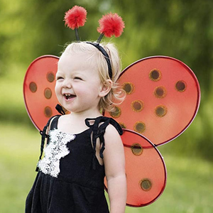 Ali di Coccinella Rossa e Fascia con Antenne, Accessori per Costume da Coccinella per Bambini - Product Image 5