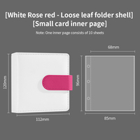 Classeur à cartes à feuilles mobiles avec anneaux métalliques et pochettes, album en cuir PU pour cartes de sport et collection de photos, personnalisable