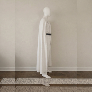 Costume de cosplay blanc de science-fiction unisexe, tenue futuriste personnalisée pour jeu de rôle, polyester/coton, séchage rapide, extensible, pour Halloween - Product Image 3