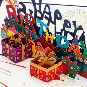<span class=keywords><strong>Carte</strong></span> de vœux en papier 3D pop-up pour <span class=keywords><strong>anniversaire</strong></span>, 15x20cm, estampage dorée, cadeaux pour femmes, hommes, épouse, filles, petite <span class=keywords><strong>amie</strong></span>, message 'Joyeux <span class=keywords><strong>anniversaire</strong></span>' - Product Image 5