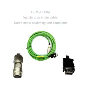 Cable de extensión de servomotor personalizado, Conector de control flexible, codificador de potencia, cables de cadena de arrastre, venta al por mayor de fábrica