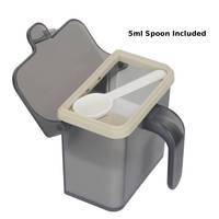 Contenedor Magnético de Plástico de 400 ml para Sal, Pimienta y Azúcar, con Asa, Ahorra Espacio, para Cocina y Refrigerador
