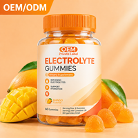Permen Elektrolit Rasa Mangga Alami 60 Buah Vegan Pendukung Hidrasi Pendukung Energi untuk Dewasa OEM ODM HALAL