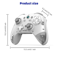 Contrôleur de jeu BT sans fil L Z04 avec base de chargement magnétique à double effet déclencheur instantané adapté pour Android/iOS/PC